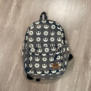 Star Wars emblems print backpack